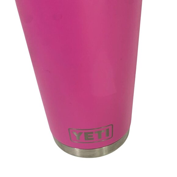 Yeti Water Bottle Pink 26 oz with handle Straw See photos for handle scar - Picture 6 of 7